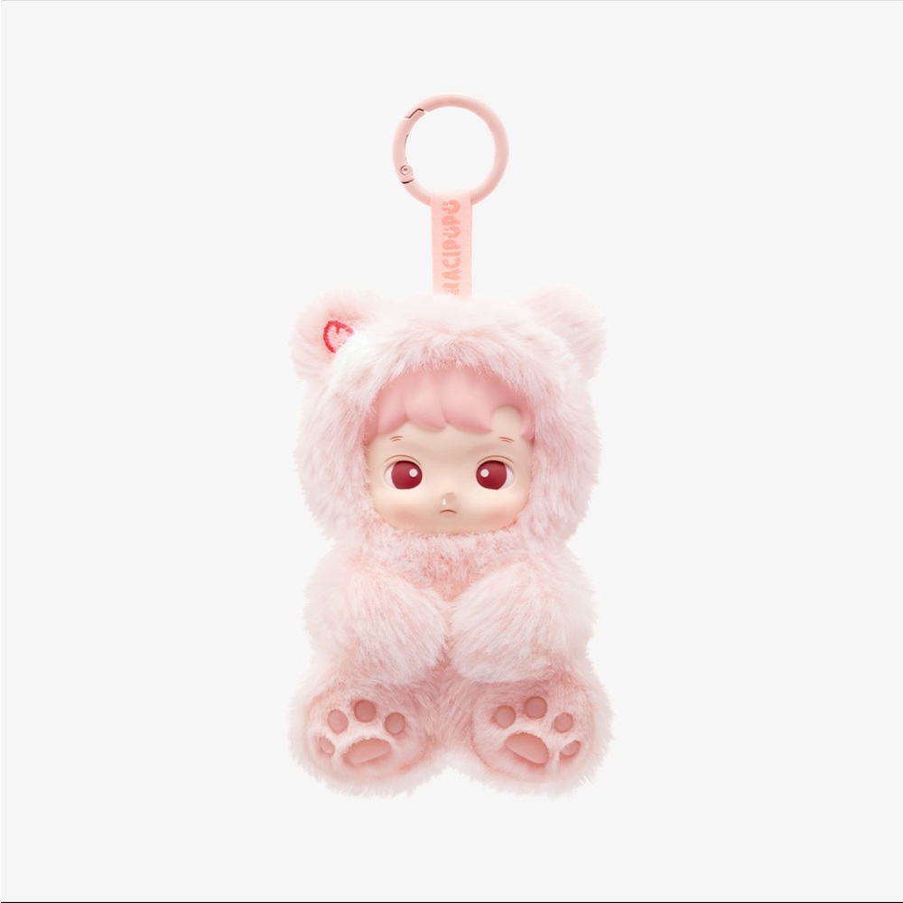 Pop Mart Hacipupu Gummy Bear Vinyl Plush Pendant Peach Flavor